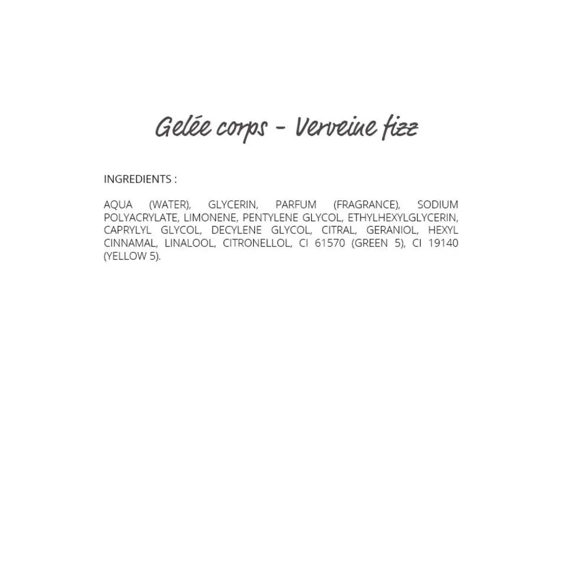 Verveine Petillante